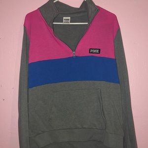 Victoria’s Secret pink 3/4 zip sweater